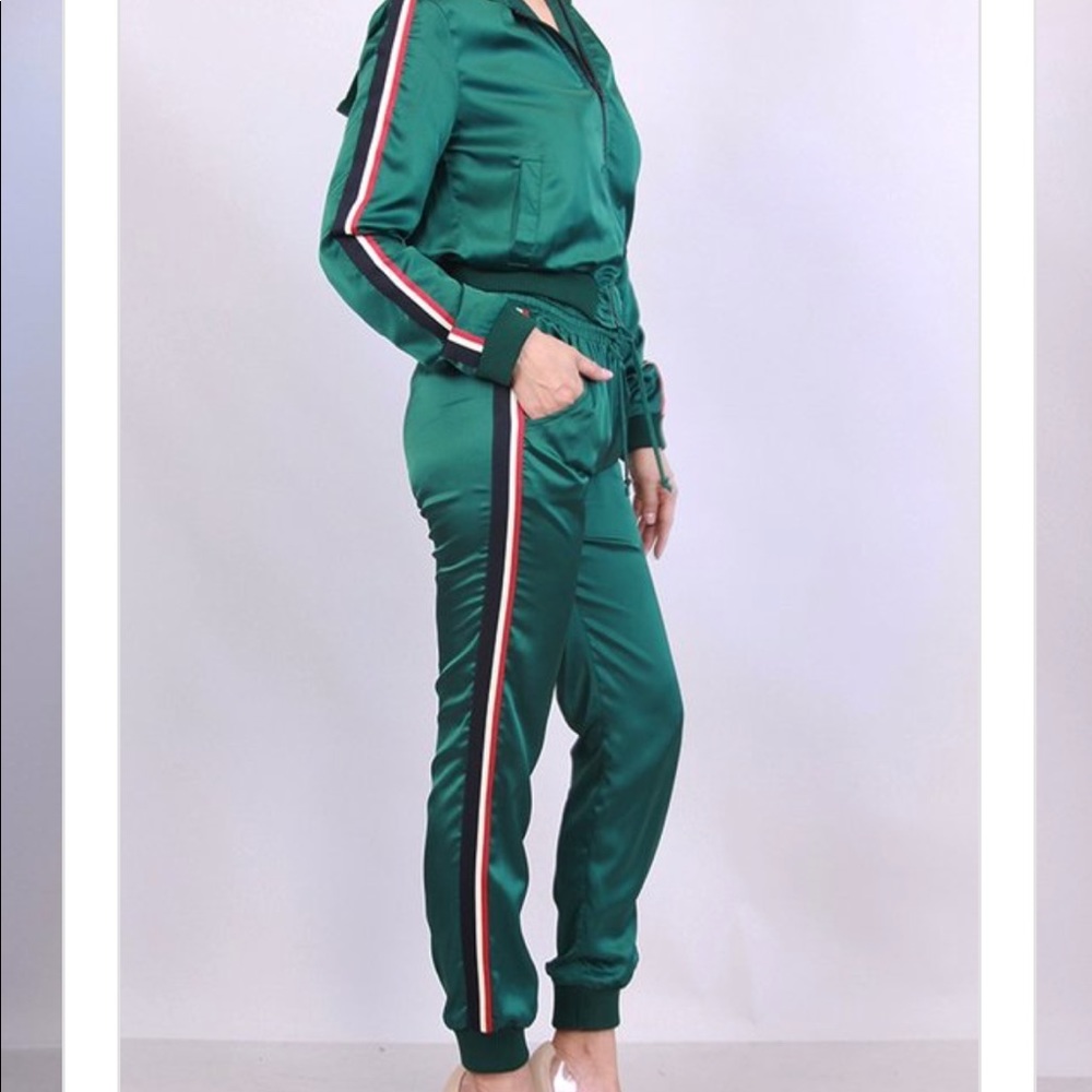 Satin Jogger Set